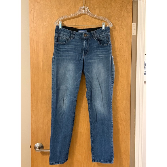 Democracy Denim - Democracy Ab solution Straight Leg Jeans Medium Wash Blue Size 8 Stretch Denim
